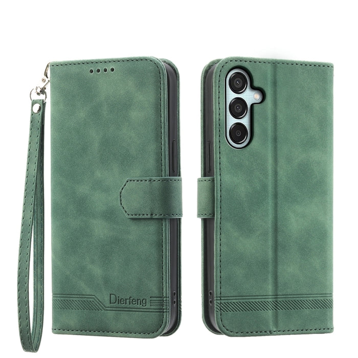Dierfeng Dream Line TPU + PU Leather Phone Case, For Samsung Galaxy M55, For Samsung Galaxy M15 5G / F15 5G, For Samsung Galaxy Xcover 7, For Samsung Galaxy A55, For Samsung Galaxy A35, For Samsung Galaxy S24 Ultra 5G, For Samsung Galaxy S24+ 5G�������...