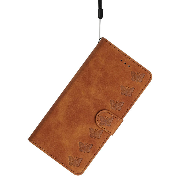Seven Butterflies Embossed Leather Phone Case, For Samsung Galaxy S24 Ultra 5G, For Samsung Galaxy A25 5G, For Samsung Galaxy A02s 164mm, For Samsung Galaxy A15, For Samsung Galaxy A02s EU Version, For Samsung Galaxy A03, For Samsung Galaxy A03 Core���...