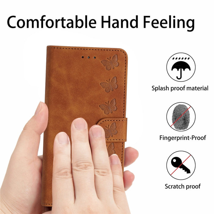 Seven Butterflies Embossed Leather Phone Case, For Samsung Galaxy S24 Ultra 5G, For Samsung Galaxy A25 5G, For Samsung Galaxy A02s 164mm, For Samsung Galaxy A15, For Samsung Galaxy A02s EU Version, For Samsung Galaxy A03, For Samsung Galaxy A03 Core���...