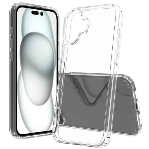 For iPhone 16 Plus Scratchproof Acrylic TPU Phone Case(Transparent)