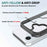 For iPhone 16 Scratchproof Acrylic TPU Phone Case(Black)