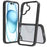 For iPhone 16 Scratchproof Acrylic TPU Phone Case(Black)