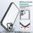 For iPhone 16 Scratchproof Acrylic TPU Phone Case(Black)