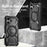For iPhone 16 Plus Armor Series Holder Phone Case(Blue)
