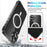 For iPhone 16 Four Corner Airbags MagSafe Magnetic Phone Case(Transparent)