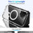 For iPhone 16 Four Corner Airbags MagSafe Magnetic Phone Case(Transparent)