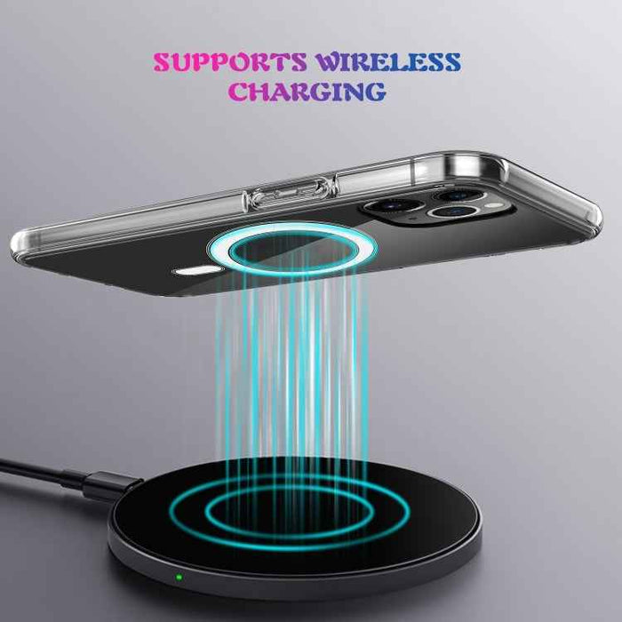 For iPhone 16 Pro MagSafe Clear Acrylic PC +TPU Phone Case(Transparent)