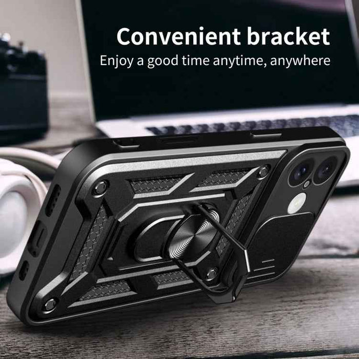 For iPhone 16 Sliding Camera Cover Design TPU+PC Phone Case(Green)