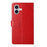 For iPhone 16 Plus HT01 Y-shaped Pattern Flip Leather Phone Case(Red)