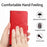 For iPhone 16 Plus HT01 Y-shaped Pattern Flip Leather Phone Case(Red)
