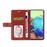 For iPhone 16 Plus HT01 Y-shaped Pattern Flip Leather Phone Case(Brown)
