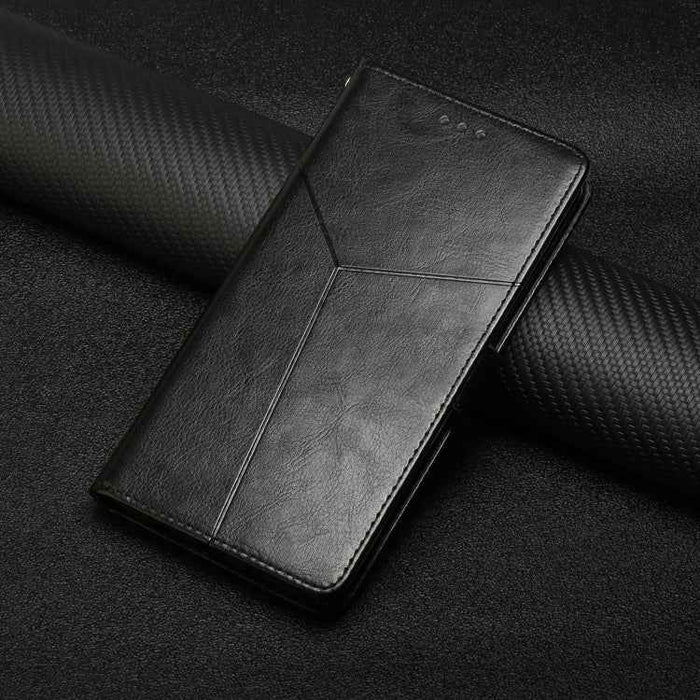 For iPhone 16 Plus HT01 Y-shaped Pattern Flip Leather Phone Case(Black)