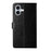 For iPhone 16 Plus HT01 Y-shaped Pattern Flip Leather Phone Case(Black)