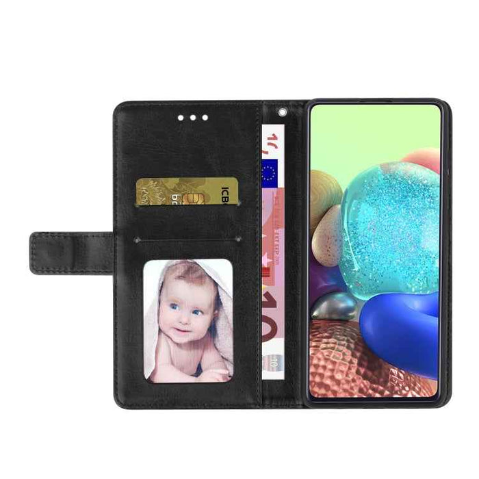 For iPhone 16 Plus HT01 Y-shaped Pattern Flip Leather Phone Case(Black)