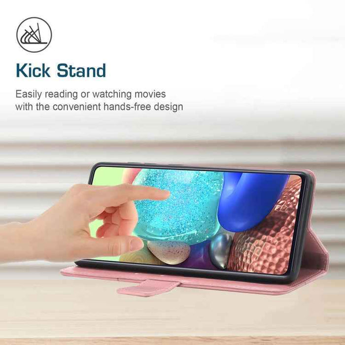 For iPhone 16 Plus HT01 Y-shaped Pattern Flip Leather Phone Case(Pink)