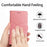 For iPhone 16 Plus HT01 Y-shaped Pattern Flip Leather Phone Case(Pink)