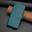 For iPhone 16 Plus 9 Card Slots Zipper Wallet Leather Flip Phone Case(Green)