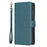 For iPhone 16 Plus 9 Card Slots Zipper Wallet Leather Flip Phone Case(Green)