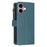 For iPhone 16 Plus 9 Card Slots Zipper Wallet Leather Flip Phone Case(Green)