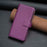 For iPhone 16 Plus 9 Card Slots Zipper Wallet Leather Flip Phone Case(Dark Purple)