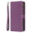For iPhone 16 9 Card Slots Zipper Wallet Leather Flip Phone Case(Dark Purple)