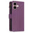 For iPhone 16 9 Card Slots Zipper Wallet Leather Flip Phone Case(Dark Purple)