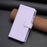 For iPhone 16 9 Card Slots Zipper Wallet Leather Flip Phone Case(Light Purple)