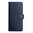 For iPhone 15 Genuine Leather Fingerprint-proof Flip Phone Case(Blue)