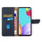 For iPhone 15 Genuine Leather Fingerprint-proof Flip Phone Case(Blue)