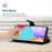 For iPhone 16 Plus Genuine Leather Fingerprint-proof Flip Phone Case(Blue)