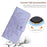 For iPhone 16 Plus Skin Feel Sun Flower Embossed Flip Leather Phone Case with Lanyard(Purple)