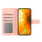 For iPhone 16 Plus Skin Feel Sun Flower Embossed Flip Leather Phone Case with Lanyard(Pink)