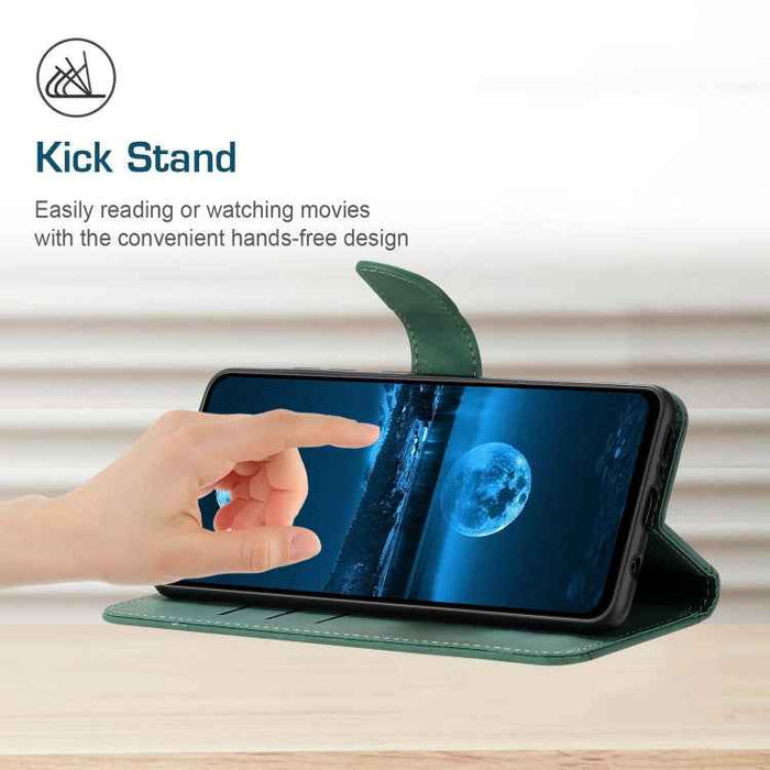 For iPhone 16 Plus Stitching Embossed Leather Phone Case(Green)
