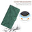 For iPhone 16 Plus Stitching Embossed Leather Phone Case(Green)
