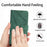 For iPhone 16 Plus Stitching Embossed Leather Phone Case(Green)