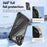 For iPhone 16 Plus TPU + PC Lens Protection Phone Case(Black)
