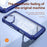 For iPhone 16 Plus TPU + PC Lens Protection Phone Case(Blue)