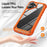 For iPhone 16 Plus TPU + PC Lens Protection Phone Case(Orange)