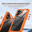 For iPhone 16 Plus TPU + PC Lens Protection Phone Case(Orange)