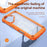 For iPhone 16 Plus TPU + PC Lens Protection Phone Case(Orange)