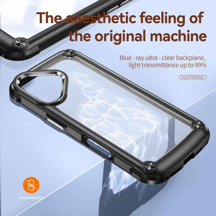 For iPhone 17 TPU + PC Lens Protection Phone Case(Black)