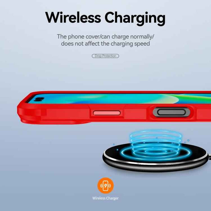 For iPhone 17 TPU + PC Lens Protection Phone Case(Red)