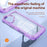 For iPhone 17 TPU + PC Lens Protection Phone Case(Purple)