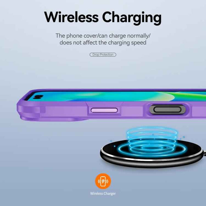 For iPhone 17 TPU + PC Lens Protection Phone Case(Purple)