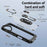 For iPhone 16 Plus TPU + PC Lens Protection Phone Case with Ring Holder(Black)