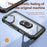 For iPhone 16 Plus TPU + PC Lens Protection Phone Case with Ring Holder(Black)