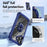For iPhone 16 Plus TPU + PC Lens Protection Phone Case with Ring Holder(Blue)