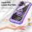 For iPhone 16 Plus TPU + PC Lens Protection Phone Case with Ring Holder(Purple)