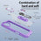 For iPhone 16 Plus TPU + PC Lens Protection Phone Case with Ring Holder(Purple)