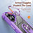 For iPhone 16 Plus TPU + PC Lens Protection Phone Case with Ring Holder(Purple)
